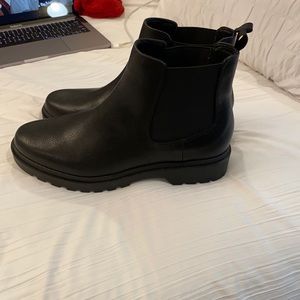 black ankle boots